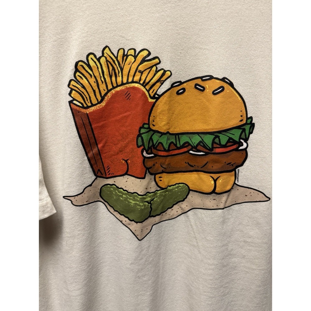 Butts on Things funny Cotton Poly Tee Size XXL Unisex BrianCookArt - Picture 3 of 8